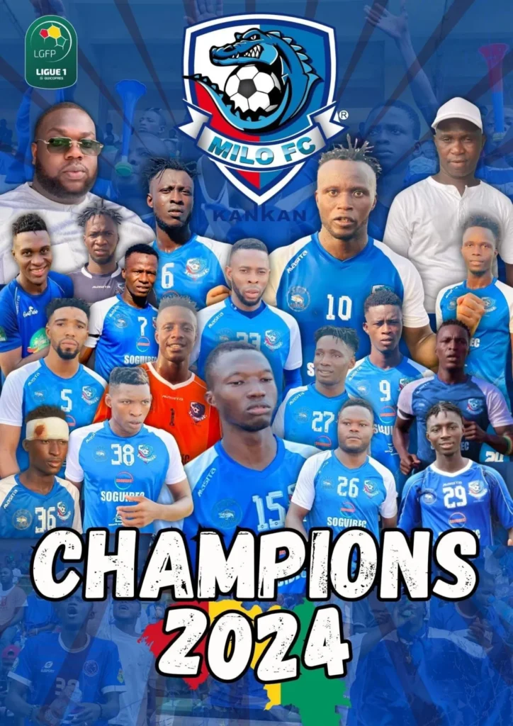 Ligue 1 Guicopres : le Milo FC de Kankan sacré Champion de Guinée