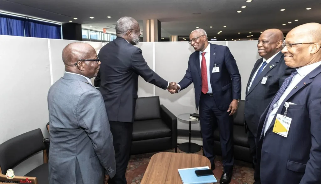 New York- “La Cedeao est satisfaite de la Guinée”, dit Morissanda après une rencontre entre le PM et Alieu Touray