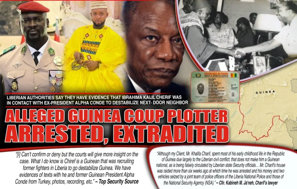 Complot contre Conakry ? Khalil Chérif extradé vers la Guinée, sa défense pourfend le Libéria