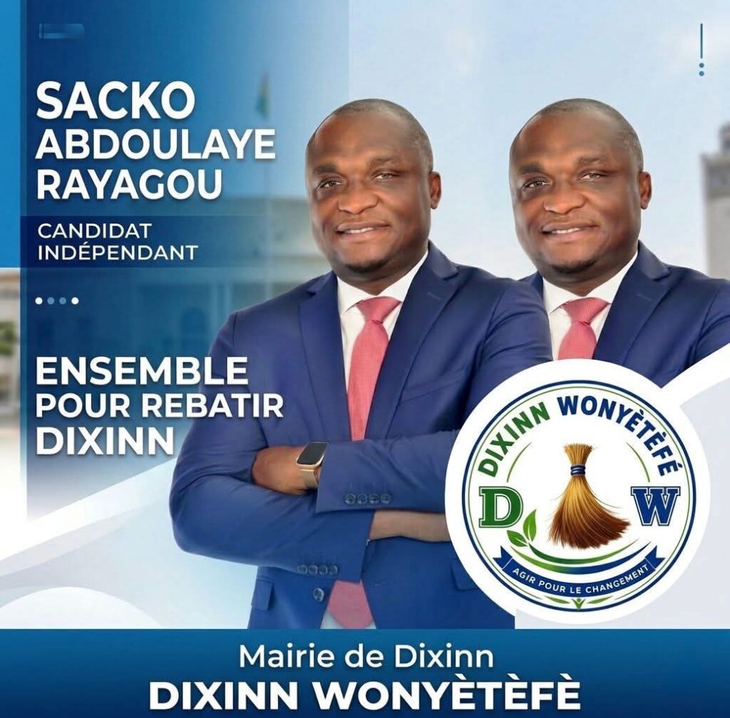 Pourquoi voter Abdoul Rayagou Sacko, tête de liste de Wonyètè Fé de Dixinn?